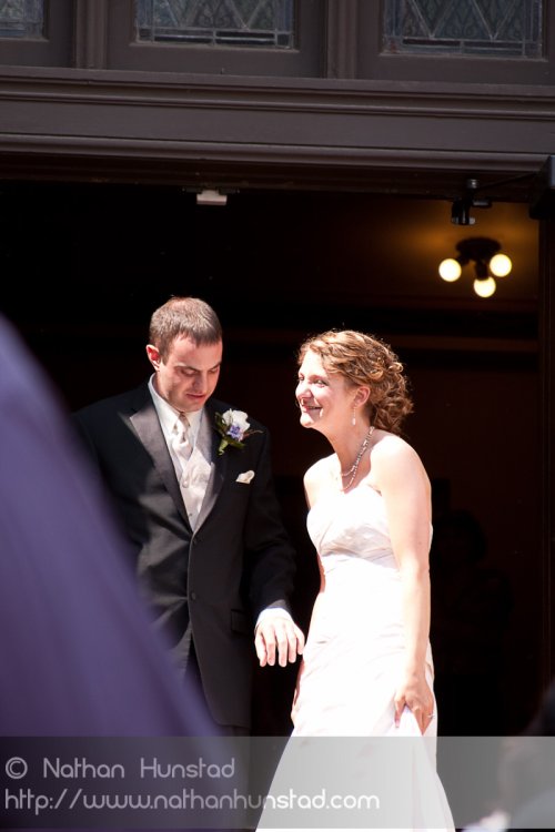 The bride and groom: Marissa McClure and Kurt Fisher.